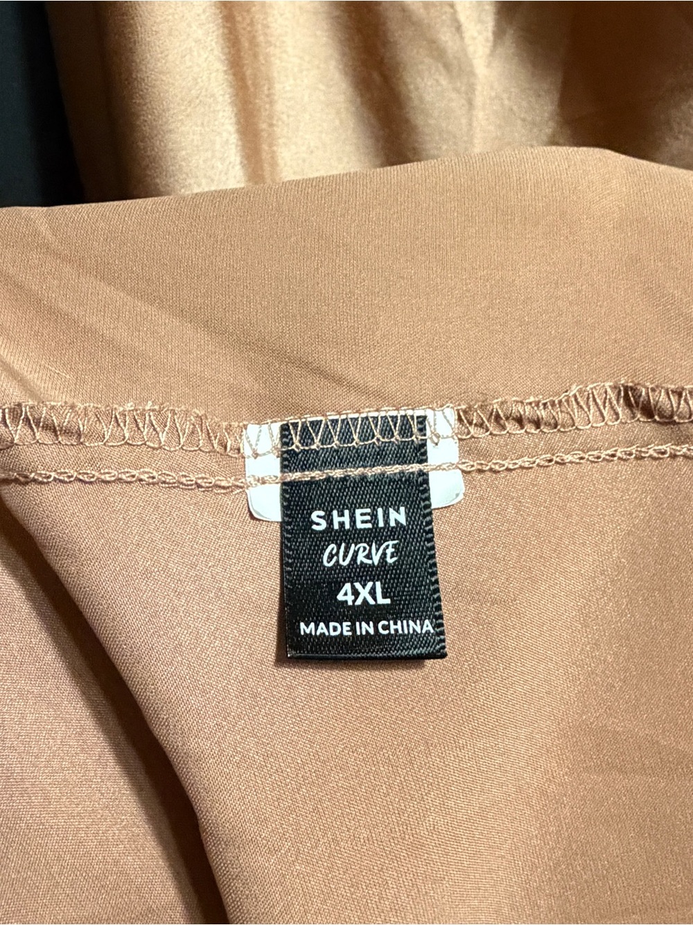 Rust Satin Cowl Neck Midi Dress - Picture 3 of 4